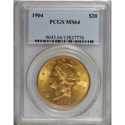 1904 $20 MS64 PCGS