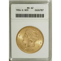 1904-S $20 MS62 ANACS