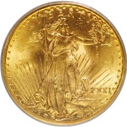 1908 $20 No Motto MS65 PCGS