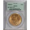 Image 1 : 1908-D $20 No Motto MS63 PCGS