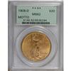 Image 1 : 1908-D $20 Motto MS62 PCGS