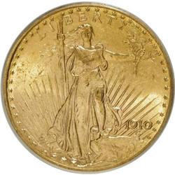 1910 $20 MS62 PCGS