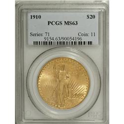 1910 $20 MS63 PCGS