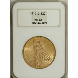 1910-D $20 MS63 NGC