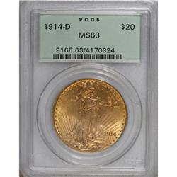 1914-D $20 MS63 PCGS