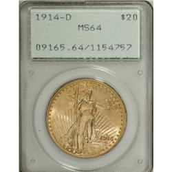 1914-D $20 MS64 PCGS