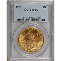 1923 $20 MS64 PCGS