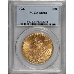 1923 $20 MS64 PCGS