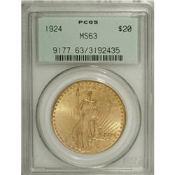 1924 $20 MS63 PCGS