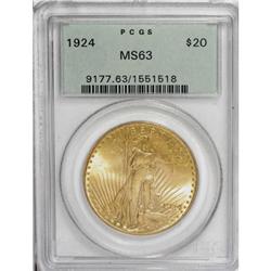 1924 $20 MS63 PCGS