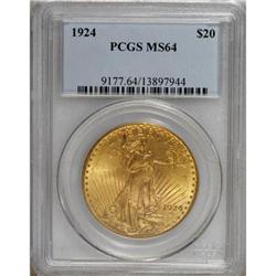 1924 $20 MS64 PCGS