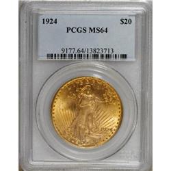 1924 $20 MS64 PCGS