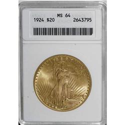 1924 $20 MS64 ANACS