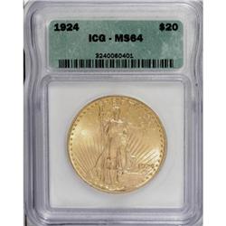 1924 $20 MS64 ICG