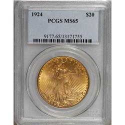 1924 $20 MS65 PCGS