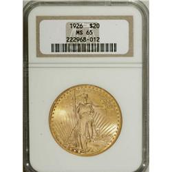 1926 $20 MS65 NGC