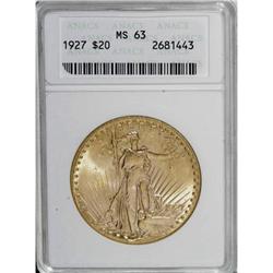 1927 $20 MS63 ANACS