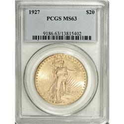 1927 $20 MS63 PCGS