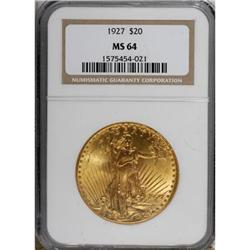 1927 $20 MS64 NGC