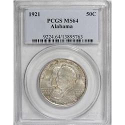 1921 50C Alabama MS64 PCGS