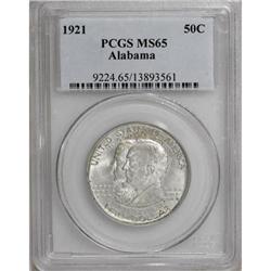 1921 50C Alabama MS65 PCGS