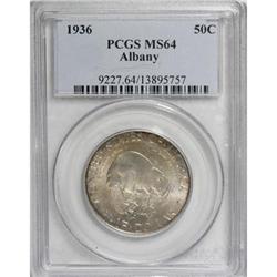 1936 50C Albany MS64 PCGS
