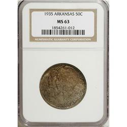 1935 50C Arkansas MS63 NGC