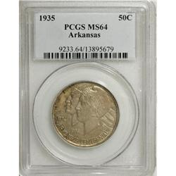 1935 50C Arkansas MS64 PCGS