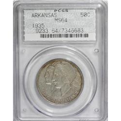 1935 50C Arkansas MS64 PCGS