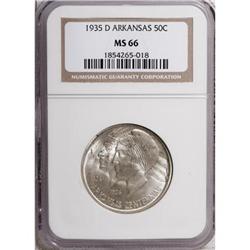 1935-D 50C Arkansas MS66 NGC