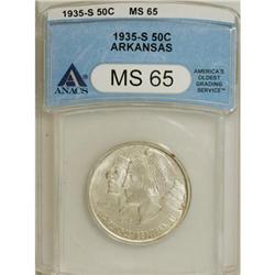 1935-S 50C Arkansas MS63 ANACS