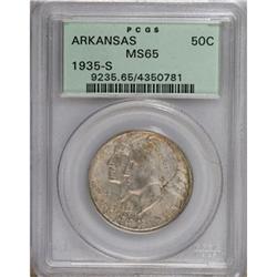 1935-S 50C Arkansas MS65 PCGS