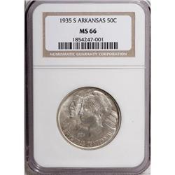 1935-S 50C Arkansas MS66 NGC