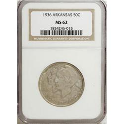 1936 50C Arkansas MS62 NGC