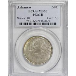 1936-D 50C Arkansas MS65 PCGS