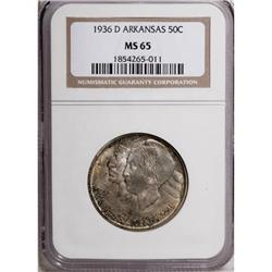 1936-D 50C Arkansas MS65 NGC