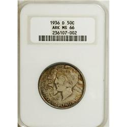1936-D 50C Arkansas MS66 NGC