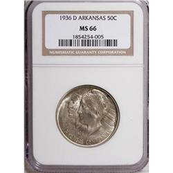 1936-D 50C Arkansas MS66 NGC