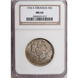 1936-S 50C Arkansas MS64 NGC
