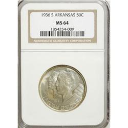 1936-S 50C Arkansas MS64 NGC