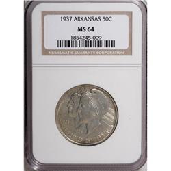 1937 50C Arkansas MS64 NGC