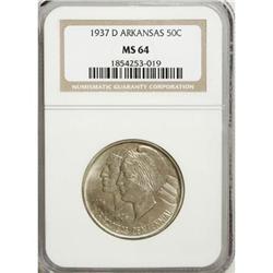 1937-D 50C Arkansas MS64 NGC