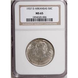 1937-D 50C Arkansas MS65 NGC