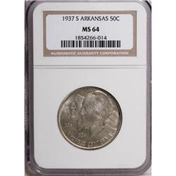 1937-S 50C Arkansas MS64 NGC