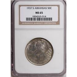 1937-S 50C Arkansas MS65 NGC