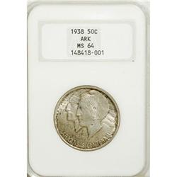 1938 50C Arkansas MS64 NGC