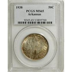 1938 50C Arkansas MS65 PCGS