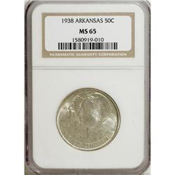 1938 50C Arkansas MS65 NGC