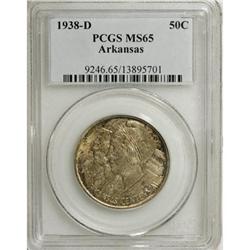 1938-D 50C Arkansas MS65 PCGS