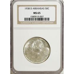 1938-D 50C Arkansas MS65 NGC